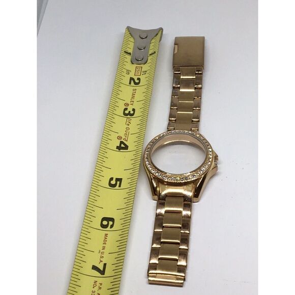 Fossil Stainless Steel Parts Links Full Band 18Mm Case W/ Crystal Rose Gold V872 - Picture 1 of 8